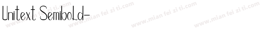 Unitext Semibold字体转换